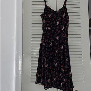 Black punk skater dress